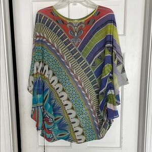 Colorful Patterned Women's Top